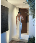 Misha Jennifer Cupro Maxi Dress - 6 / Ivory - Dresses