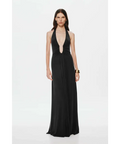 Misha Jennifer Cupro Maxi Dress Black Size 10 - 10 / Black - Dresses