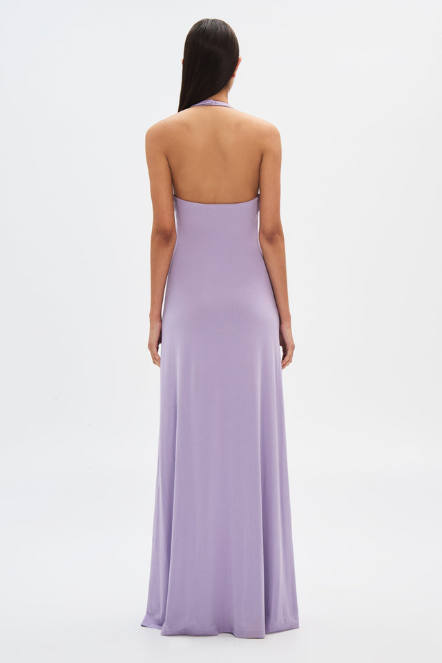 Misha Jennifer Cupro Maxi Lilac - 8 / Violet - Dresses