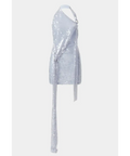 MISHA Riviera Sequin Mini Cloud Blue Size S/AU8 - Blue / 8 - Dresses