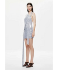 MISHA Riviera Sequin Mini Cloud Blue Size S/AU8 - Blue / 8 - Dresses