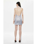 MISHA Riviera Sequin Mini Cloud Blue Size S/AU8 - Blue / 8 - Dresses