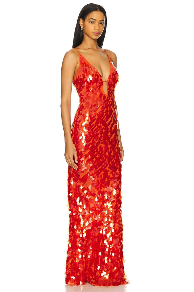 Misha Sapphire Sequin Maxi - Dresses
