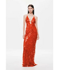 Misha Sapphire Sequin Maxi - Red Size M - 10 / Red - Dresses