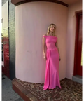 Misha Sisal Mesh Dress - 8 / Pink - Dresses