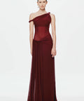 Misha Sisal Mesh Dress in Port - 8 / Red - Dresses