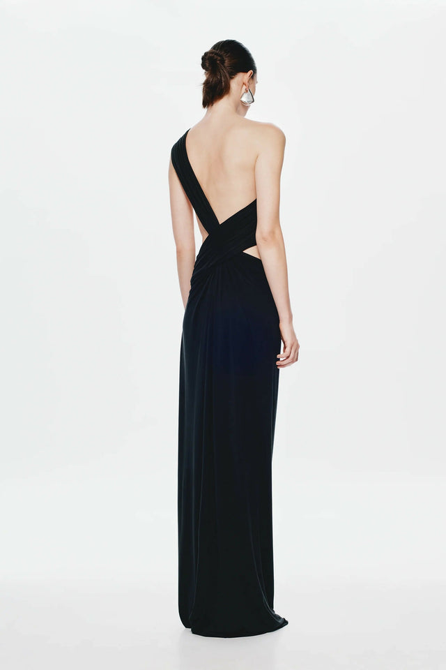 Misha Solstice Cupro Maxi Dress Black Size S / AU 8 - 8 / Black - Dresses