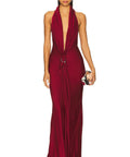 MISHA The ‘Donna’ Satin Dress Jester Red - Dresses