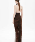 MISHA The Halsey Braided Dress - 8 / Browm - Dresses