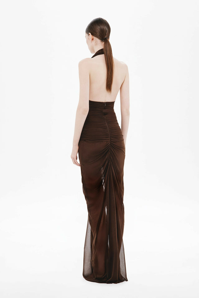 MISHA The Halsey Braided Dress - 8 / Browm - Dresses