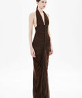 MISHA The Halsey Braided Dress - 8 / Browm - Dresses