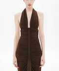 MISHA The Halsey Braided Dress - 8 / Browm - Dresses