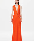 MISHA The Harlow Satin Dress Chili - Dresses
