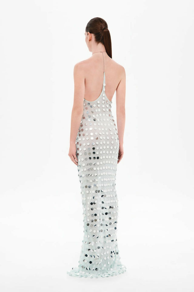 Misha The Mirror Bead Dress in Mint - 8 / Mint - Dresses