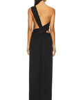 MISHA The Solstice Cupro Dress Black - 8 / Black - Dresses