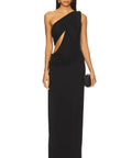MISHA The Solstice Cupro Dress Black - 8 / Black - Dresses
