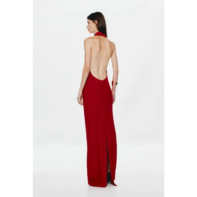 Misha Vanessa Jersey Maxi Dress Cherry Red XS - 6 / Red - Dresses
