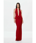 Misha Vanessa Jersey Maxi Dress Cherry Red XS - 6 / Red - Dresses