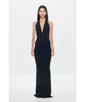 Misha Venus Gathered Cupro Dress Black XS - 6 / Black - Dresses