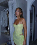 Mistress Rocks Lime Sequin Set - 8 / Lime - Outfit Sets