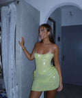 Mistress Rocks Lime Sequin Set - 8 / Lime - Outfit Sets