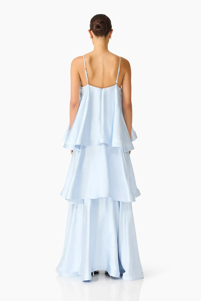 Elliat Tilly Tiered Maxi Dress - Pale Blue