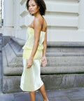 Mode Mischief Sheer Panel Dress Limoncello - Dresses
