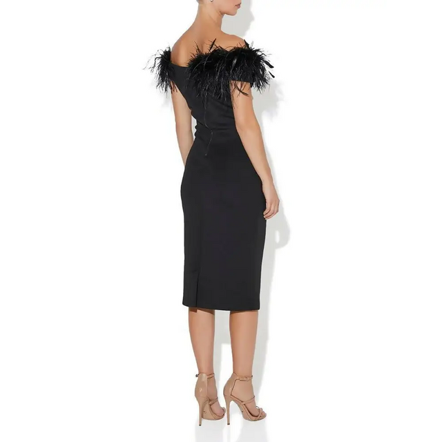 Montique Charlie Cocktail Dress - 8 / Black - Dresses