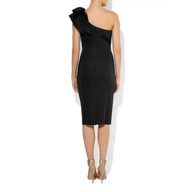 Montique Jamie Cocktail Dress - 10 / Black - Dresses