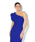 Montique Melody Sapphire One Shoulder Dress Sapphire Blue Size AU 8 - 8 / Blue - Dresses