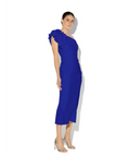 Montique Melody Sapphire One Shoulder Dress Sapphire Blue Size AU 8 - 8 / Blue - Dresses