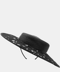 Morgan & Taylor Chloe Racewear Boater in Black - Black - Headwear