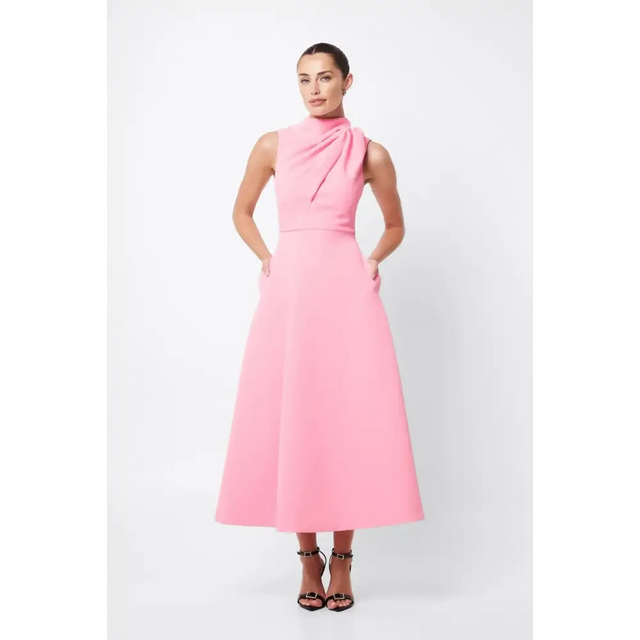 Mossman - Cosmic Maxi Dress - Pink - 8 / Pink - Dresses