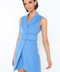 Mossman Make a Move Mini Dress - 6 / Blue - Dresses