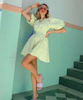 Mossman Seahaze Dress - 10 / Green - Dresses