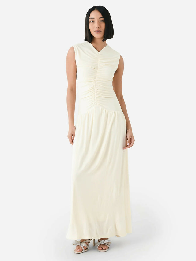 Anna Quan Fleur Maxi Dress Vanilla Cream