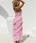 Mura Dejavu Maxi Dress in Pink - 8 / Pink - Dresses