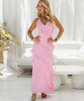 Mura Dejavu Maxi Dress in Pink - 8 / Pink - Dresses