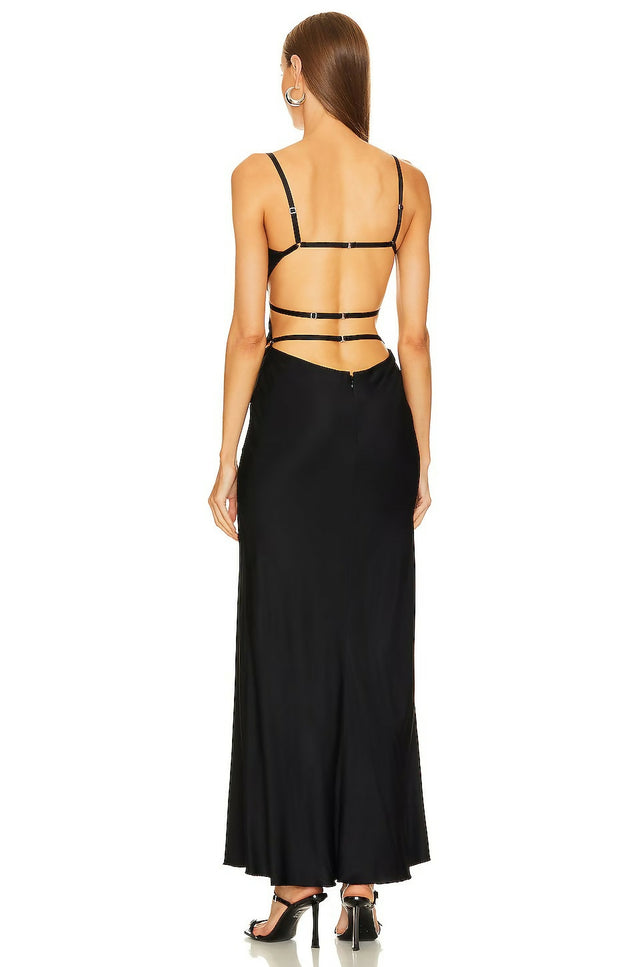 Bec & Bridge Diamond Days Strapless Cut Out Maxi Dress