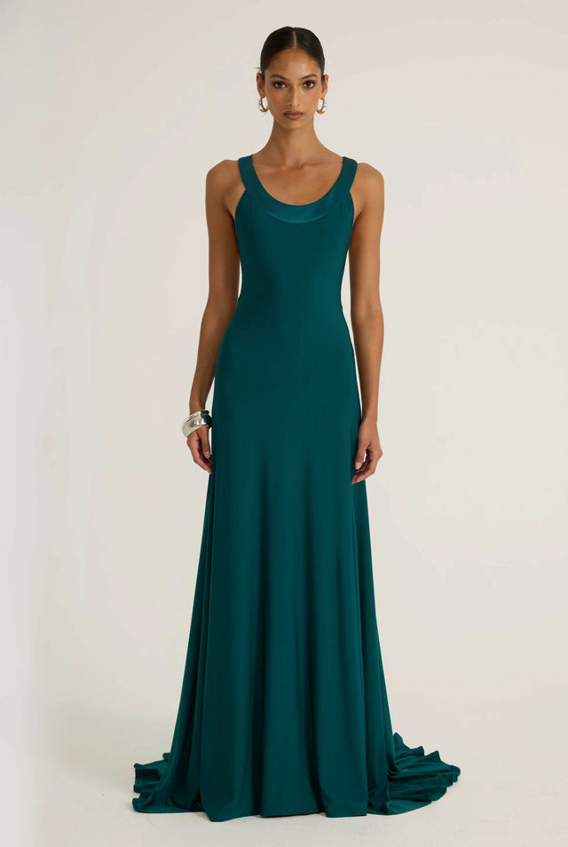 Ance Gria Rina Gown in Teal