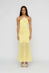 The Wolf Gang Sevilla Maxi Dress Lemon view 1