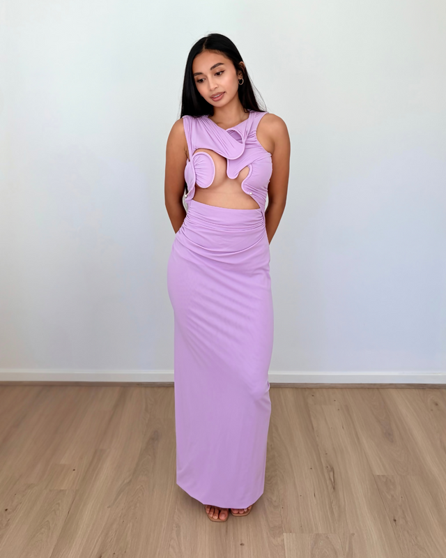 Christopher Esber Venus Tank Maxi Dress Lilac