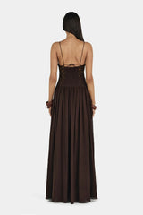 Hansel and Gretel Stephanie Maxi Dress Cedar Brown Size 8 view 3