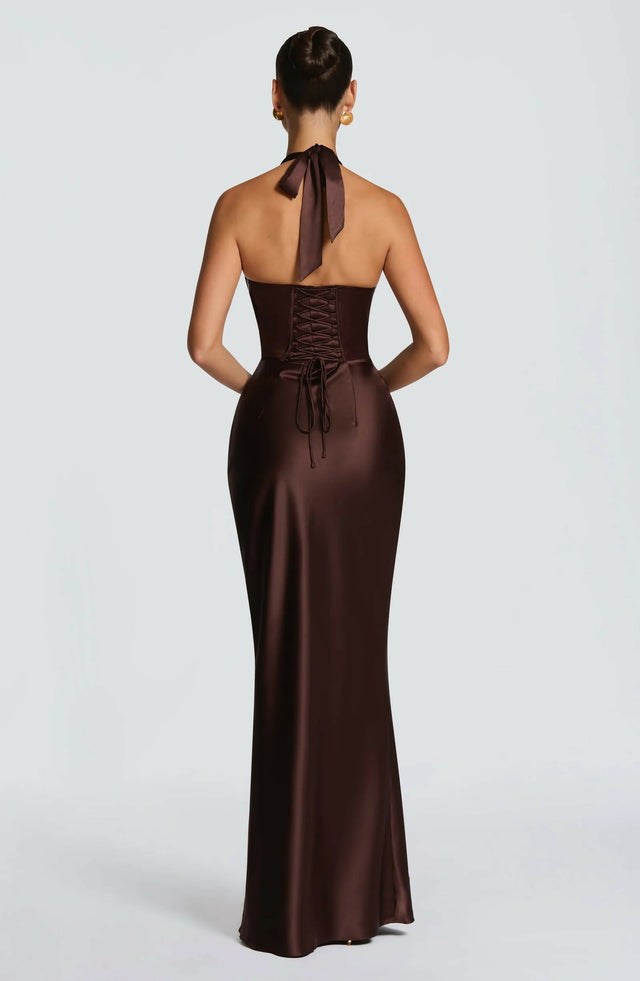 Babyboo Elowen Maxi Dress Plum Brown