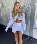 Nakedvice Cher Top and Skirt Set in White - 10 / White - Outfit Sets