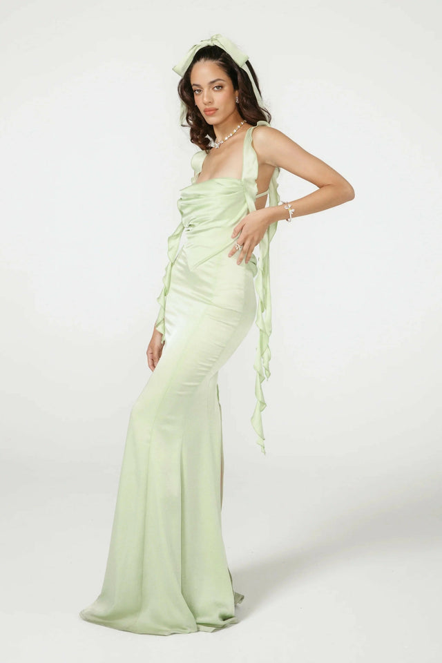 Nana Jacqueline Caroline Gown Green - 10 / Green - Dresses