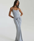 Natalie Rolt Allora Silver Gown - 6 / Silver - Dresses