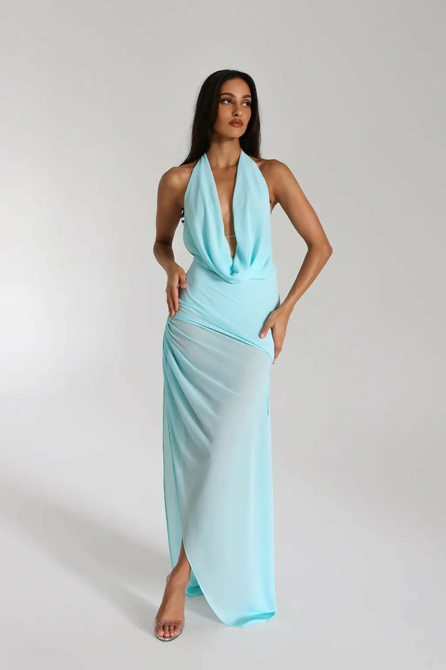 Natalie Rolt Anastasia Dress - 6 / Blue - Dresses
