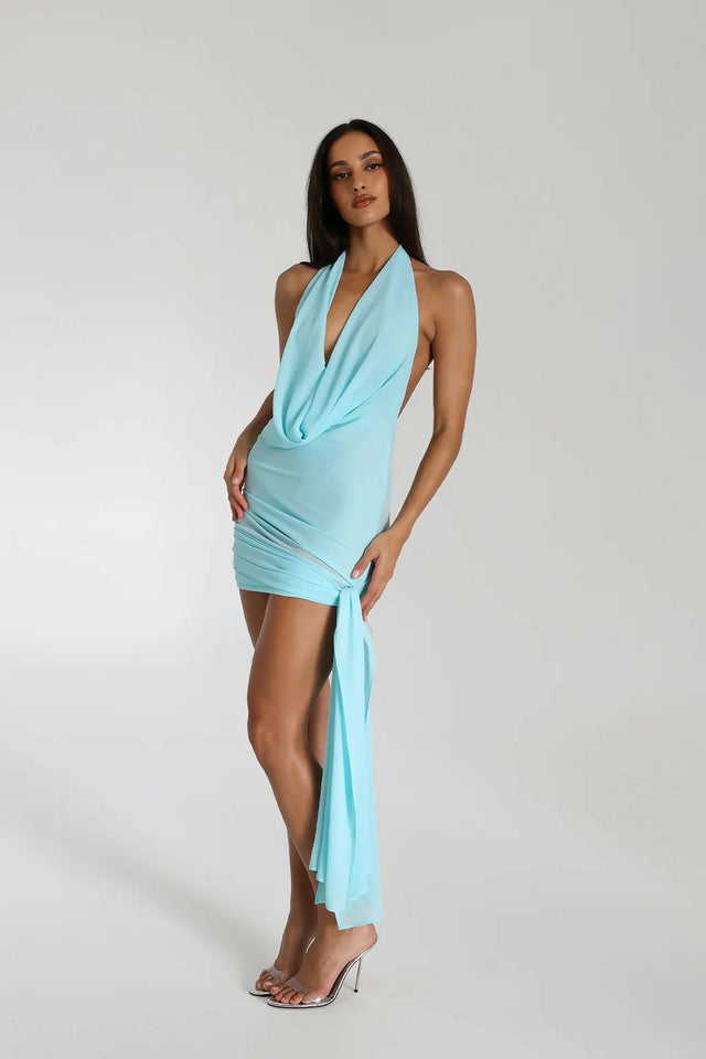 Natalie Rolt Anastasia Mini Baby Blue - 8 / Blue - Dresses