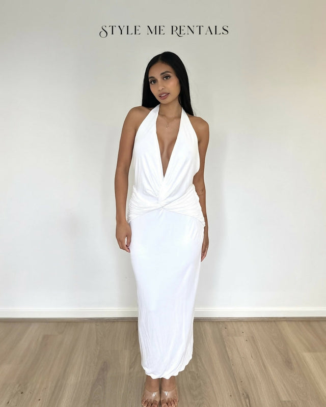 Natalie Rolt Arabella Midi Dress White - Dresses